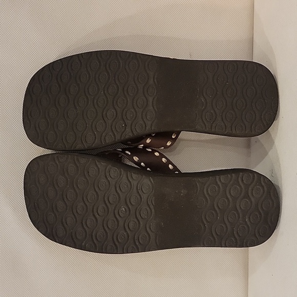 ROXY 1-5/8" WEDGE HEEL‎ FLIP FLOPS SANDALS (sz 9) - Picture 4 of 5